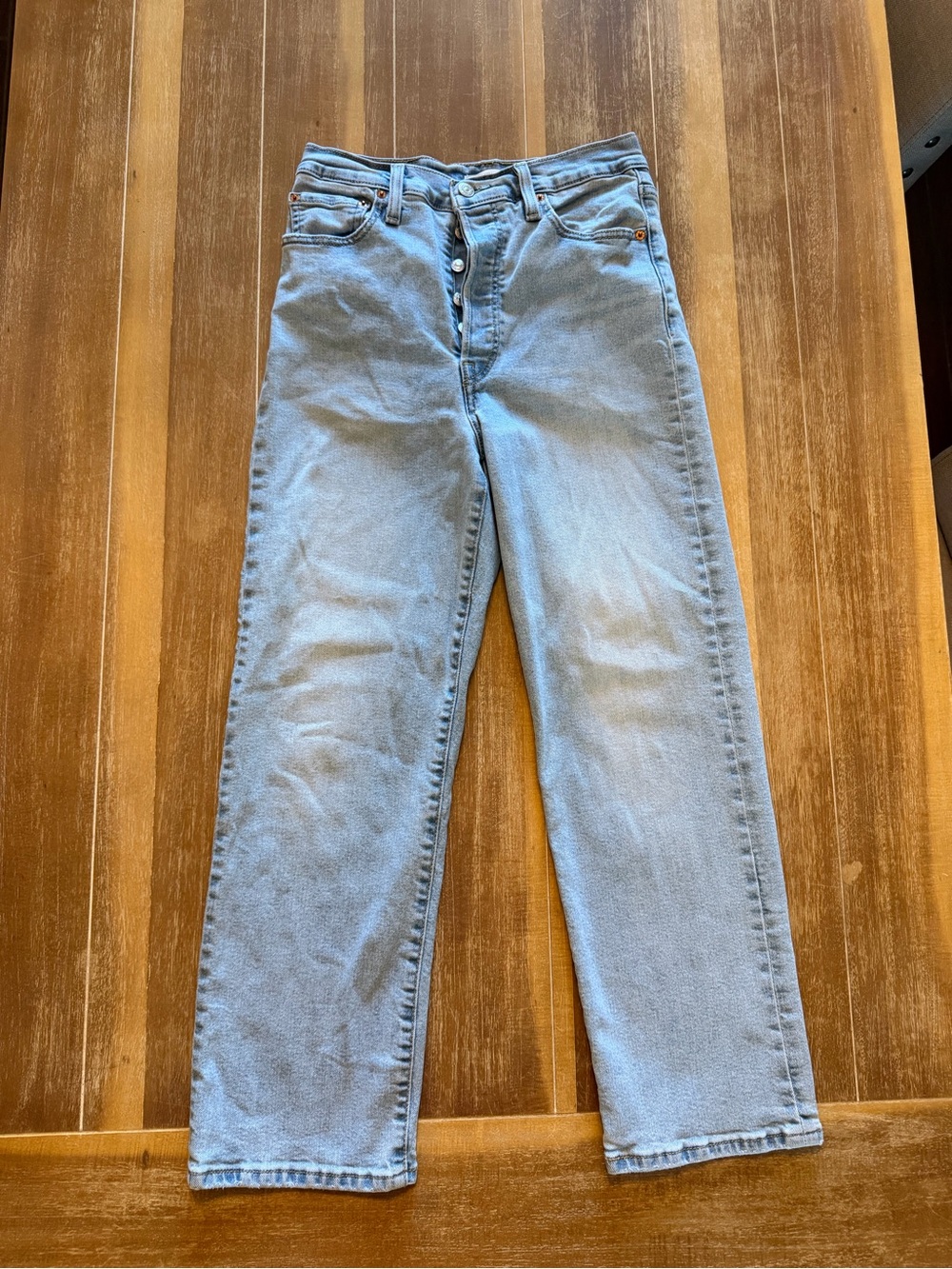 Levi's Pale Blue Women's Straight Leg Jeans